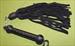 Black Revolving Flogger - 27  with 28 Falls  - $41.99